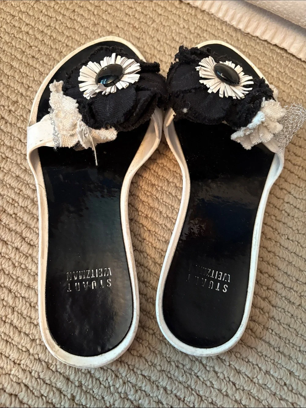 Stuart Weitzman Floral Sandals
